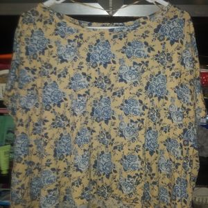 Yellow and blue roses